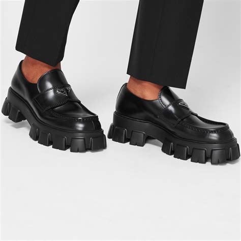 men prada summer loafer|prada monolith loafer.